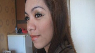 Pretty doe eyed Filipina girl joins male tourist for early hotel sex romp